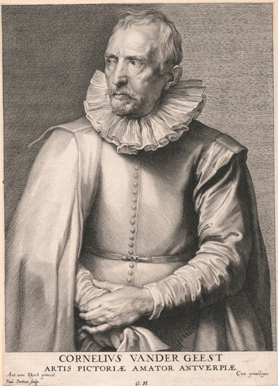 Cornelius Vander Geest, älskare av konsten att måla i Antwerpen av Paulus Pontius