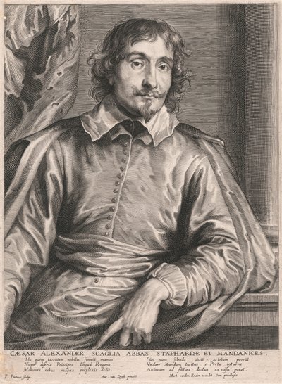Cæsar Alexander Scaglia Abbot av Staphardæ och Mandanices av Paulus Pontius