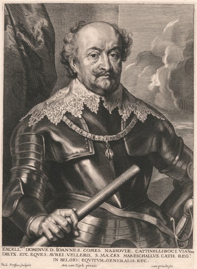 Excellens Bemästra. D. John Räkna. av Nassau. Cattinelliboci Via Dietz. Etc av Paulus Pontius