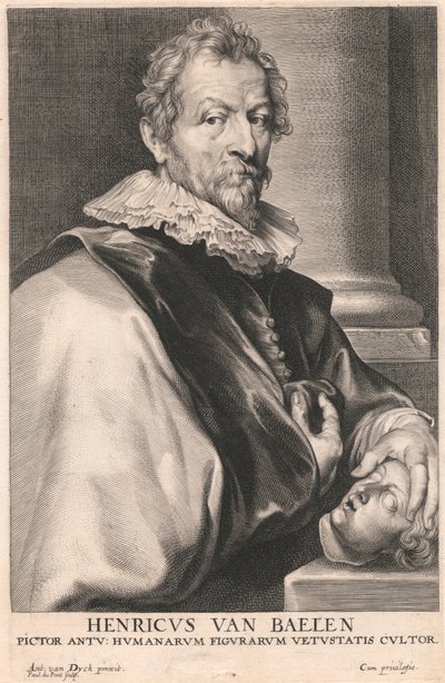 Henry van Baelen, målare Antu; Odlare av antikens mänskliga figurer av Paulus Pontius