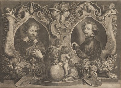 Paulus Pontius - Antonius Van Dyck Eques och Peter Paul Rubens Eques - Google Art Project av Paulus Pontius