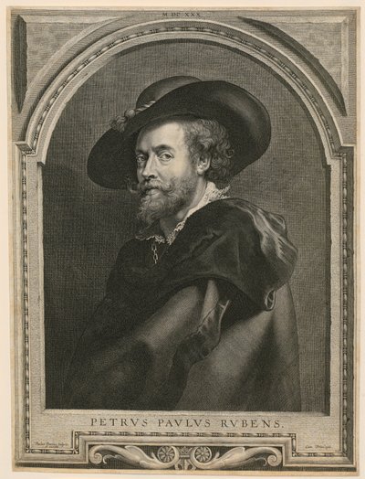 Porträtt av Peter Paul Rubens av Paulus Pontius