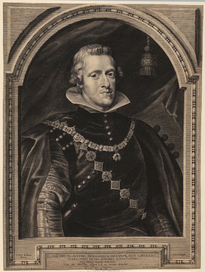 Porträtt av Filip IV, kung av Spanien av Paulus Pontius