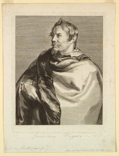 Porträtt av Gerard Seghers, från Icons of Princes of Men av Paulus Pontius