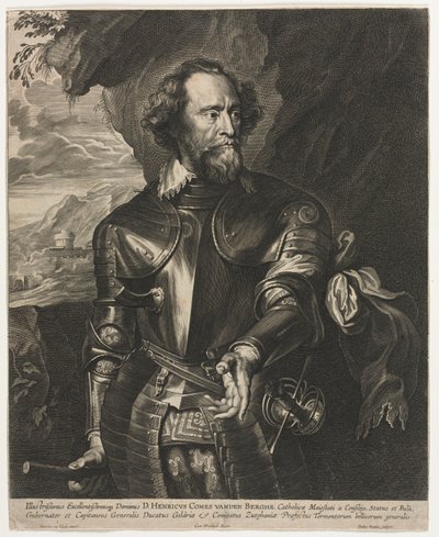 Porträtt av Henry, greve van den Berghe av Paulus Pontius