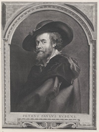 Porträtt av Peter Paul Rubens, 46 år, 1630, 1630. av Paulus Pontius