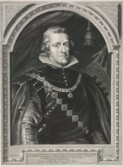 Porträtt av Filip IV. av Paulus Pontius