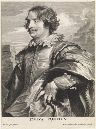 Porträtt av gravören Paulus Pontius av Paulus Pontius