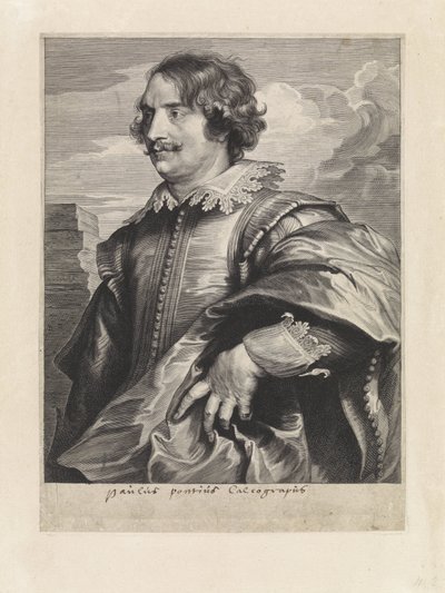 Porträtt av gravören Paulus Pontius av Paulus Pontius