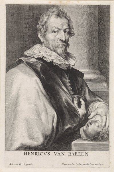 Porträtt av målaren Hendrik van Balen (I) av Paulus Pontius