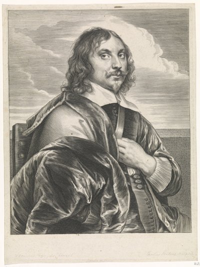 Porträtt av målaren Jan Davidsz. den Heem av Paulus Pontius
