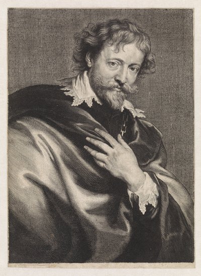 Porträtt av målaren Peter Paul Rubens av Paulus Pontius