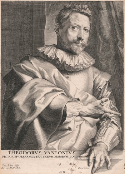 Theodore van Lonius, målare av mänskliga figurer Majors of Louvain av Paulus Pontius