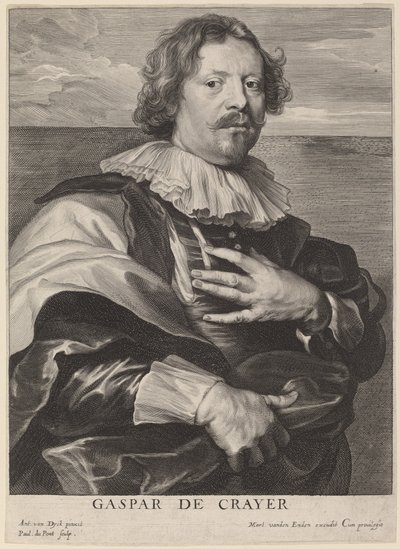 Caspar de Crayer av Paulus Pontius after Sir Anthony van Dyck