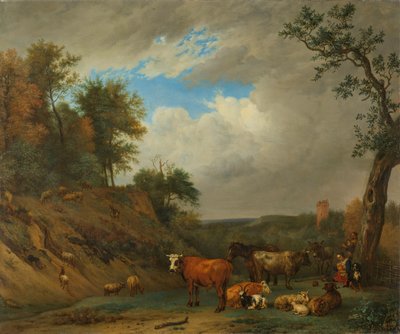 Herdar med sin boskap av Paulus Potter (after)