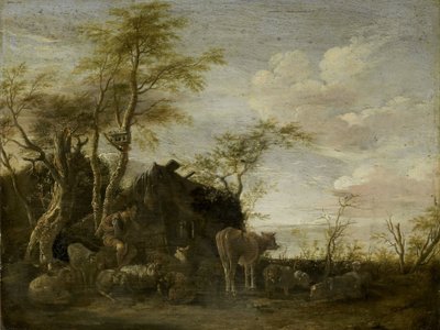En boskapsskötares hydda av Paulus Potter