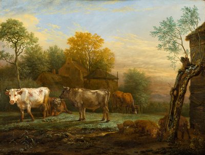Boskap på en äng av Paulus Potter