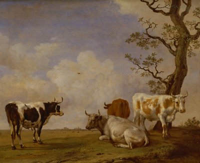Fyra tjurar av Paulus Potter