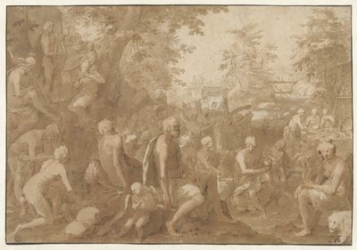 Gudarnas bankett Godenmaaltijd av Paulus Willemsz. van Vianen