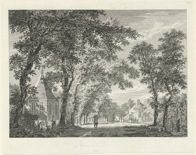 Byutsikt i Driebergen, 1754 av Paulus van Liender