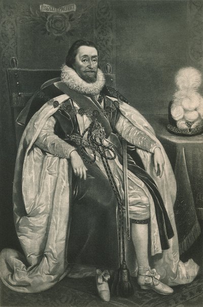 King James I och VI., 1603, 1904 av Paulus van Somer