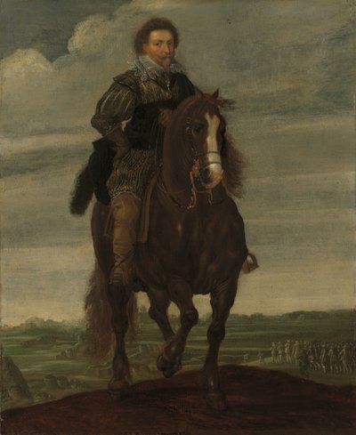 Prins Frederik Hendrik på hästryggen av Pauwels I van Hillegaert