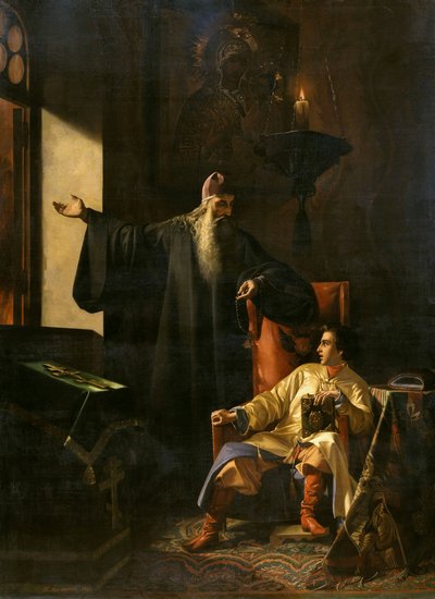 Ivan den förskräcklige och prästen Silvester under Moskvabranden 1547