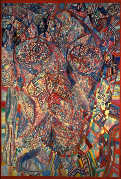 Ett levande huvud, 1923 av Pavel Nikolayevich Filonov