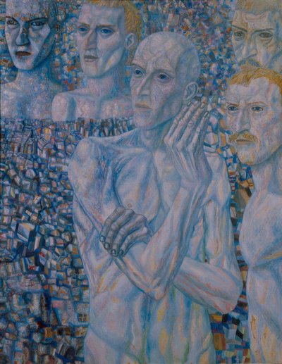 Män, tidigt 1930-tal av Pavel Nikolayevich Filonov