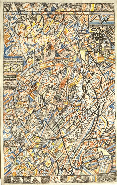 Universums formel, 1920-1922 av Pavel Nikolayevich Filonov