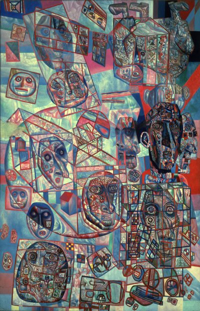 Mannen i världen, 1925 av Pavel Nikolayevich Filonov