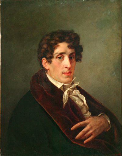 Porträtt av konstnären greve Fjodor Petrovich Tolstoj 1783-1873, 1809 av Pavel Nikolayevich Michaylov