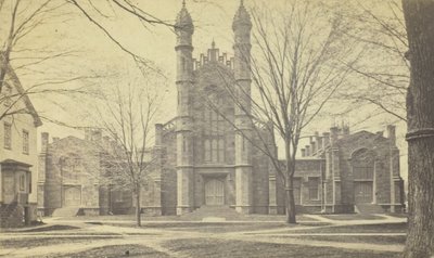 Bibliotek, Yale University, 1800-talet. av Peck Brothers