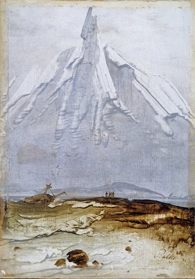 Kustlandskap med vrak av Peder Balke