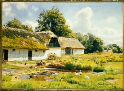 Sommardag på gården av Peder Monsted