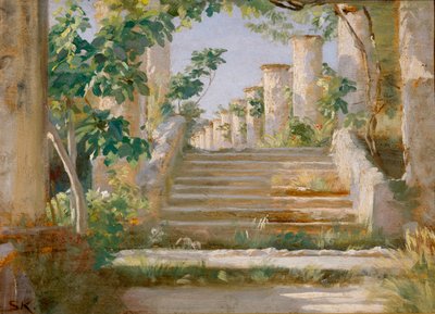 Loggia i Ravello av Peder Severin Kroyer