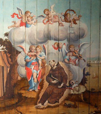 Portugisiska: Den helige Franciskus lidande och död av Pedro Caetano