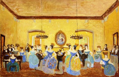 Den koloniala menuetten; El Minue Colonial av Pedro Figari