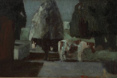 Trädgård under månen eller Quietud en la Quinta av Pedro Figari Solari
