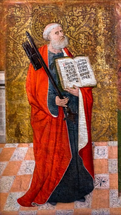Sankt Petrus (tempera på trä) av Pedro Garcia de Benabarre