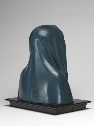 Virgin of Sorrows Mater Dolorosa (polykromt trä, glas och djurhår) av Pedro de Mena