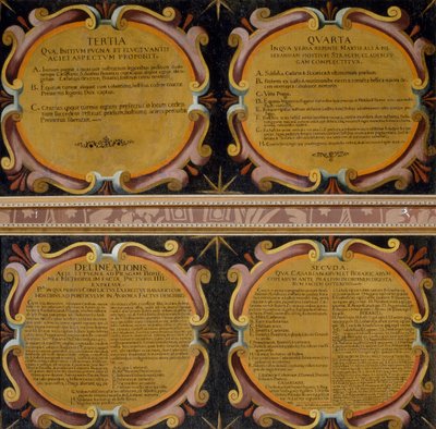 Bildtexter från fyra målningar av slaget vid Vita berget, 7-8 november 1620, Pieter Snayers (1592-1667) bevarade i Santa Maria della Vittoria, Rom av Peeter Snayers