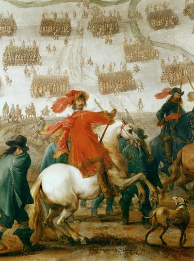 Fältmarskalk Octavio Piccolomini, befälhavare för de kejserliga trupperna under trettioåriga kriget ... (olja på duk) av Peeter Snayers