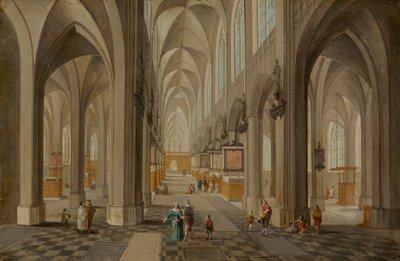 Kathedrale von Antwerpen von Peeter the elder & Vrancx Sebastian (1573-1647) Neeffs