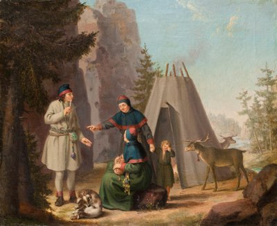 The Costumes of the Lapponians, c.1800 (olja på duk) av Pehr Hilleström