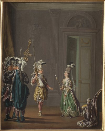 Gustave III de Suede et Ulrika Eleonora von Fersen - King Gustav III of Sweden and Ulrika Eleonora von Fersen, by Hillestroem, Pehr (1732-1816). Oil on canvas. Dimension : 50x40 cm. Nationalmuseum Stockholm av Pehr Hilleström