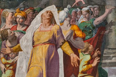 Tillkännagivandet av baptistens ankomst, Poggi kapell av Pellegrino Tibaldi