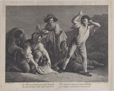 En grupp människor som spelar, 1770-1800., 1770-1800. av Pellegrino dal Colle