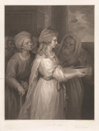 Mrs Seaforth som, Tuccia - The Vestal Virgin av Peltro W. Tomkins