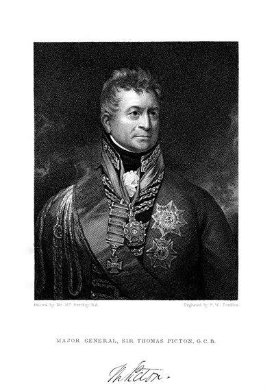 Sir Thomas Picton, brittisk soldat, 1800-talet. av Peltro William Tomkins